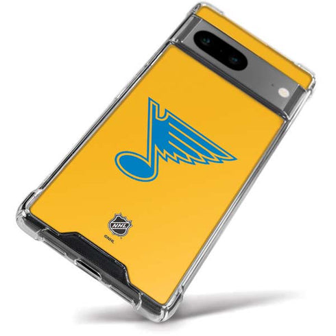 NHL St. Louis Blues Solid Background Google Pixel 8a Clear Case