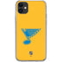 NHL St. Louis Blues Solid Background iPhone 11 Clear Case