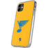 NHL St. Louis Blues Solid Background iPhone 11 Clear Case