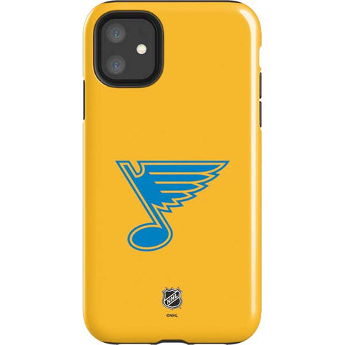 NHL St. Louis Blues Solid Background iPhone 11 Impact Case