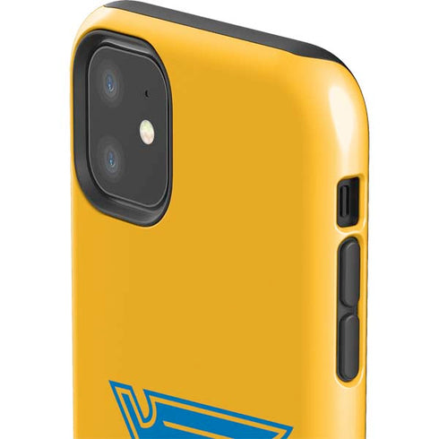 NHL St. Louis Blues Solid Background iPhone 11 Impact Case