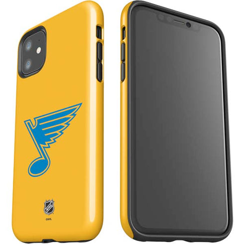 NHL St. Louis Blues Solid Background iPhone 11 Impact Case
