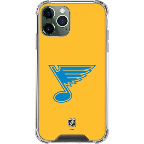 NHL St. Louis Blues Solid Background iPhone 11 Pro Max Clear Case