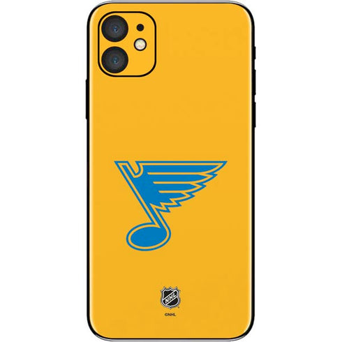 NHL St. Louis Blues Solid Background iPhone 11 Skin