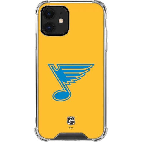NHL St. Louis Blues Solid Background iPhone 12 Clear Case