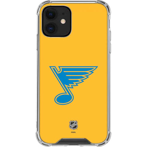 NHL St. Louis Blues Solid Background iPhone 12 Mini Clear Case