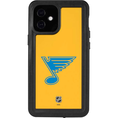 NHL St. Louis Blues Solid Background iPhone 12 Mini Waterproof Case