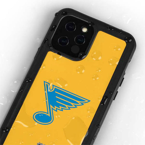 NHL St. Louis Blues Solid Background iPhone 12 Pro Waterproof Case