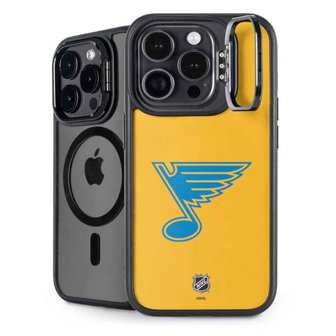 NHL St. Louis Blues Solid Background iPhone 14 Pro Kickstand Case