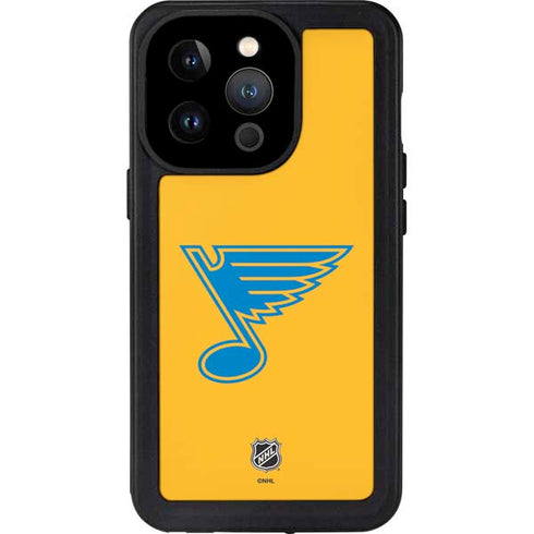 NHL St. Louis Blues Solid Background iPhone 14 Pro Waterproof Case