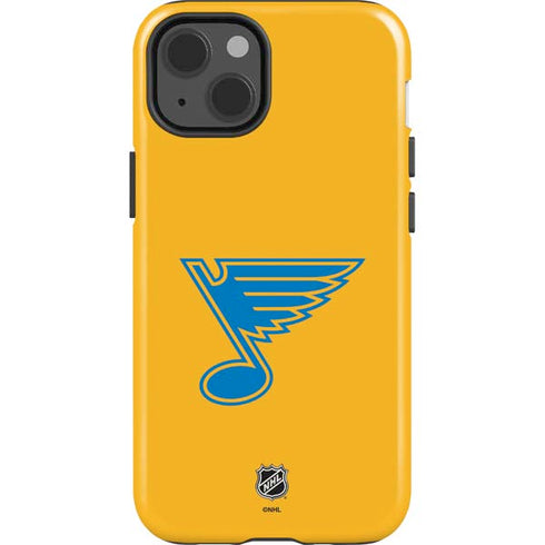 NHL St. Louis Blues Solid Background iPhone 15 Plus Impact Case