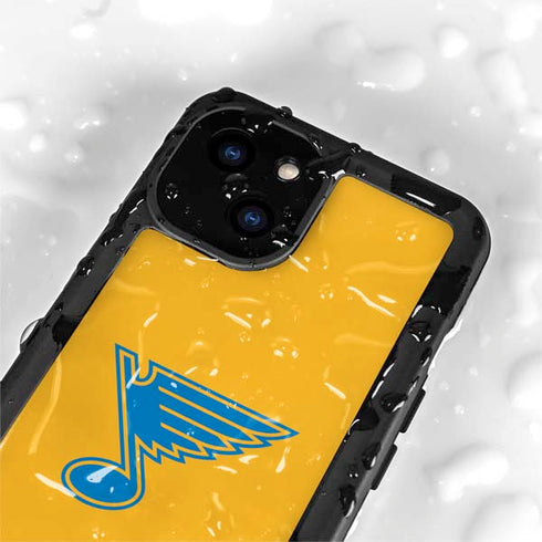 NHL St. Louis Blues Solid Background iPhone 15 Plus Waterproof Case