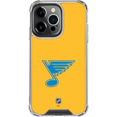 NHL St. Louis Blues Solid Background iPhone 15 Pro Clear Case