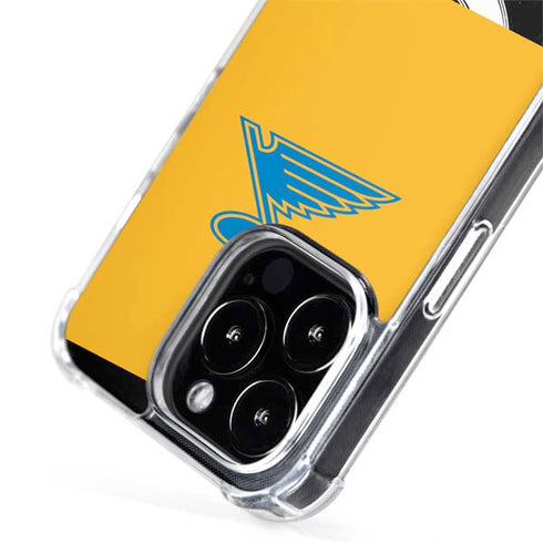 NHL St. Louis Blues Solid Background iPhone 15 Pro MagSafe Case