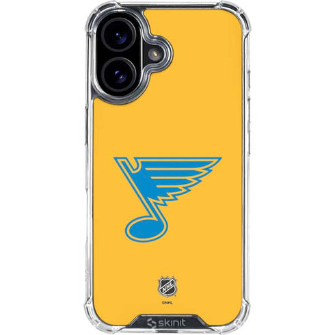 NHL St. Louis Blues Solid Background iPhone 16 Clear Case