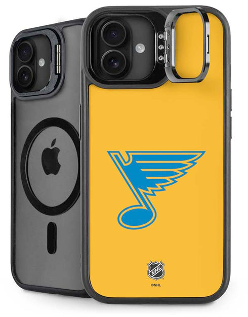 NHL St. Louis Blues Solid Background iPhone 16 Plus Kickstand Case