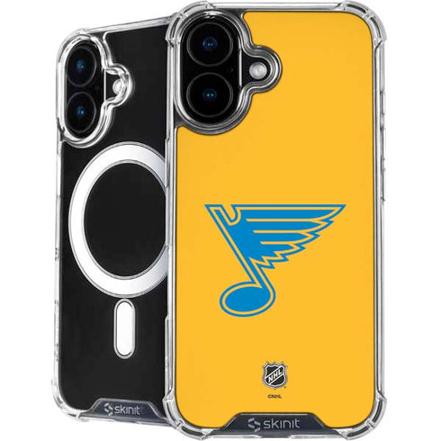 NHL St. Louis Blues Solid Background iPhone 16 Plus MagSafe Case