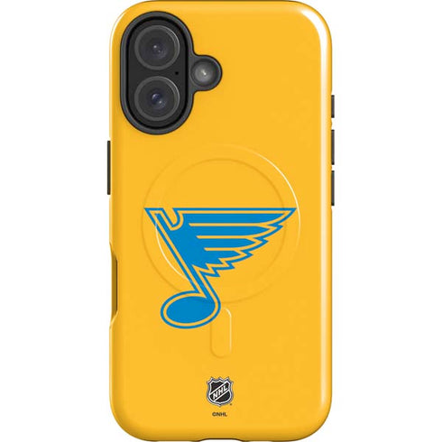 NHL St. Louis Blues Solid Background iPhone 16 Plus Magsafe Impact Case