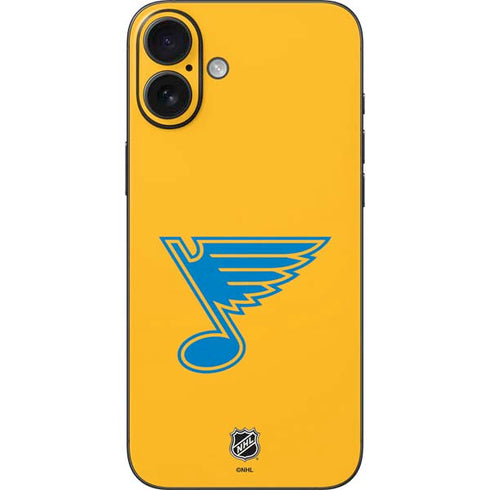 NHL St. Louis Blues Solid Background iPhone 16 Plus Skin