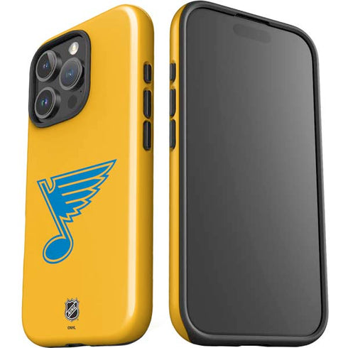 NHL St. Louis Blues Solid Background iPhone 16 Pro Impact Case