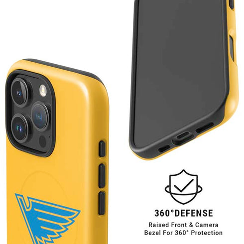 NHL St. Louis Blues Solid Background iPhone 16 Pro Max Magsafe Impact Case