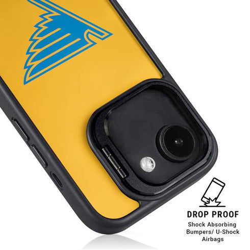 NHL St. Louis Blues Solid Background iPhone 16e Kickstand Case