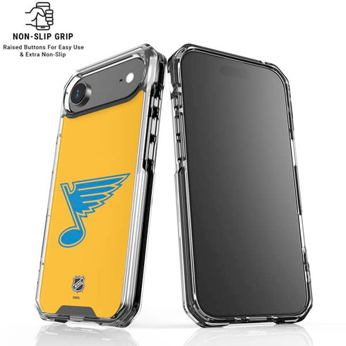 NHL St. Louis Blues Solid Background iPhone 17 Air Clear Case