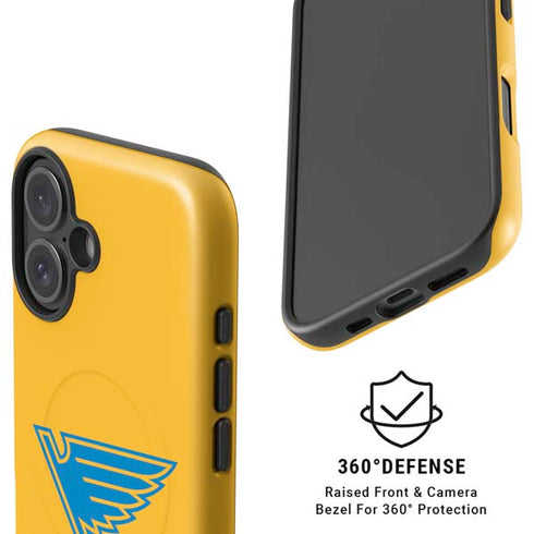 NHL St. Louis Blues Solid Background iPhone 17 Magsafe Impact Case