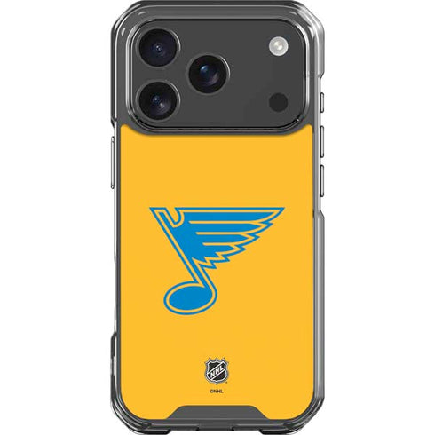 NHL St. Louis Blues Solid Background iPhone 17 Pro Clear Case