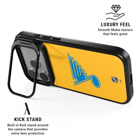 NHL St. Louis Blues Solid Background iPhone 17 Pro Kickstand Case