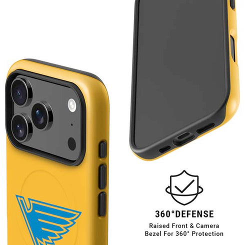 NHL St. Louis Blues Solid Background iPhone 17 Pro Magsafe Impact Case