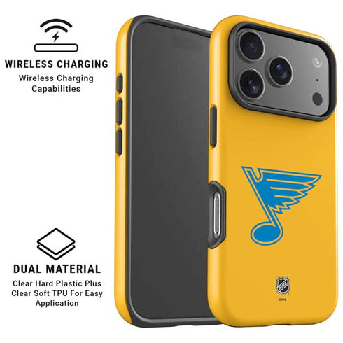 NHL St. Louis Blues Solid Background iPhone 17 Pro Magsafe Impact Case