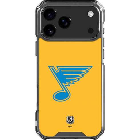 NHL St. Louis Blues Solid Background iPhone 17 Pro Max Clear Case