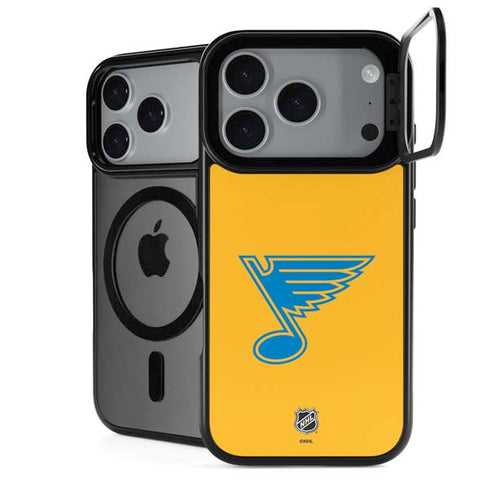 NHL St. Louis Blues Solid Background iPhone 17 Pro Max Kickstand Case