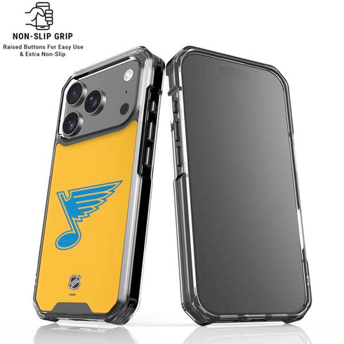 NHL St. Louis Blues Solid Background iPhone 18 Pro Clear Case