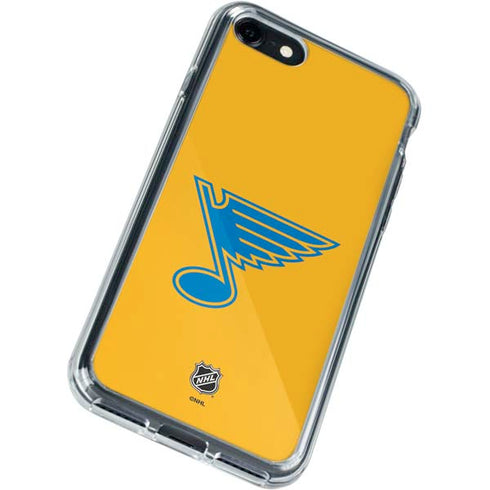 NHL St. Louis Blues Solid Background iPhone SE (2nd & 3rd Gen) Clear Case