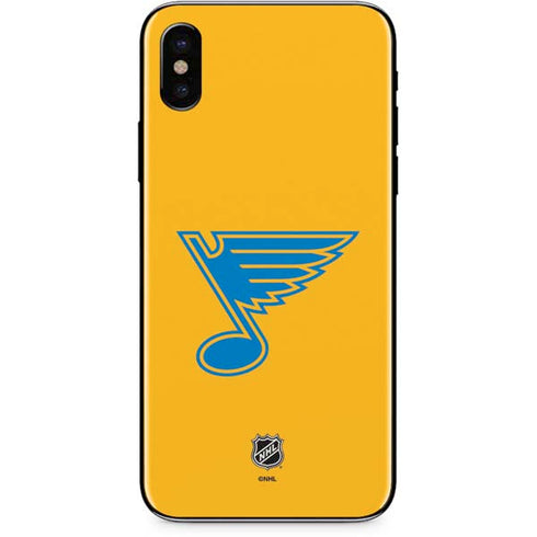 NHL St. Louis Blues Solid Background iPhone X Skin
