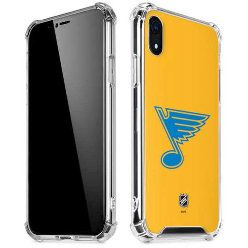 NHL St. Louis Blues Solid Background iPhone XR Clear Case