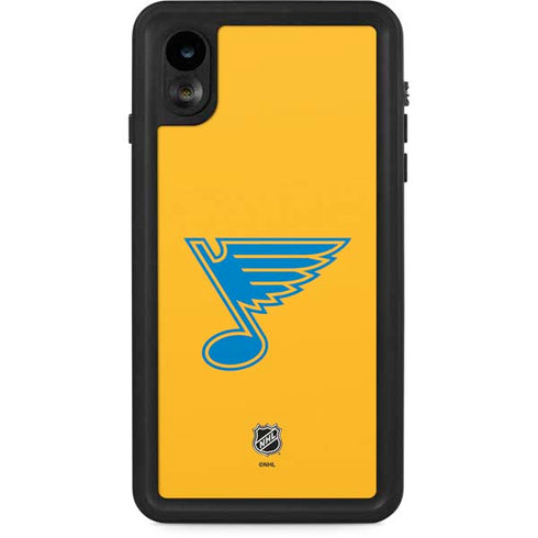 NHL St. Louis Blues Solid Background iPhone XR Waterproof Case