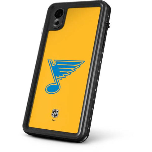 NHL St. Louis Blues Solid Background iPhone XR Waterproof Case