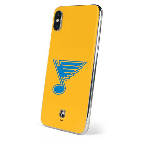 NHL St. Louis Blues Solid Background iPhone XS Max Skin