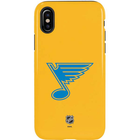 NHL St. Louis Blues Solid Background iPhone XS Pro Case