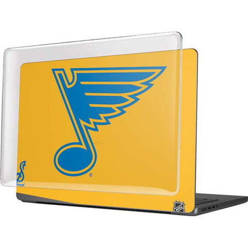 NHL St. Louis Blues Solid Background MacBook Pro 14in (2021-24) Case plus Skin