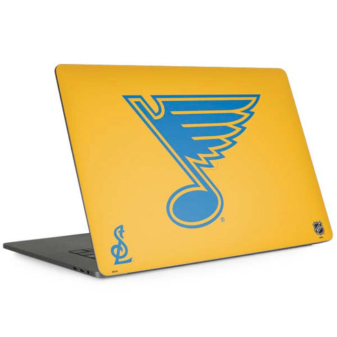 NHL St. Louis Blues Solid Background MacBook Skins