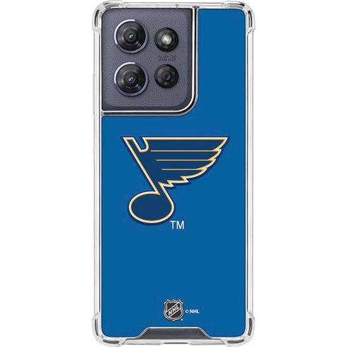 NHL St. Louis Blues Solid Background Moto G 5G (2025) Clear Case