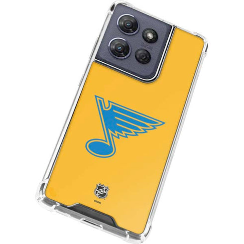 NHL St. Louis Blues Solid Background Moto G Power 5G (2025) Clear Case