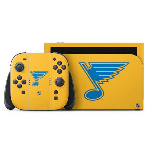 NHL St. Louis Blues Solid Background Nintendo Switch 2 (2025) with Joy-Con Skin