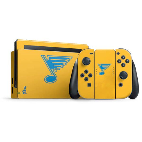 NHL St. Louis Blues Solid Background Nintendo Switch Bundle Skin