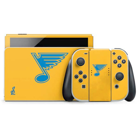 NHL St. Louis Blues Solid Background Nintendo Skins