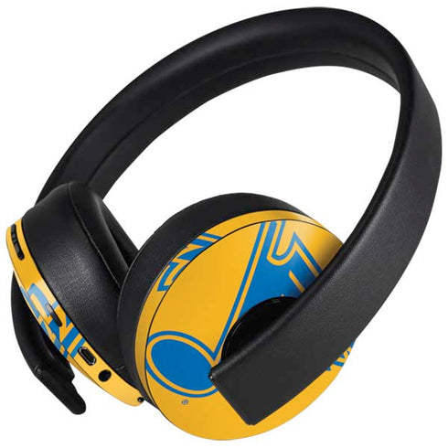NHL St. Louis Blues Solid Background PlayStation 4 Gold Wireless Headset Skin